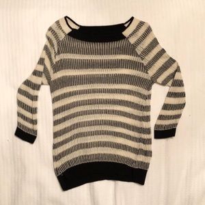 White and Black Sweater